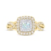 Thumbnail Image 3 of THE LEO First Light Diamond Princess-Cut Engagement Ring 3/4 ct tw 14K Two-Tone Gold