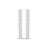 Thumbnail Image 1 of Lab-Created Diamonds by KAY Hoop Earrings 4 ct tw 10K White Gold 33mm