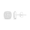 Thumbnail Image 0 of Lab-Created Diamonds by KAY Composite Cushion-Frame Stud Earrings 2 ct tw 10K White Gold