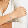 Thumbnail Image 4 of Diamond Link Bracelet 1/20 ct tw Sterling Silver 7"