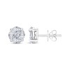Thumbnail Image 1 of Princess & Marquise-Cut Multi-Diamond Stud Earrings 1/4 ct tw Sterling Silver