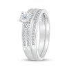 Thumbnail Image 2 of Adore Round-Cut Diamond Three-Stone Bridal Set 1/5 ct tw 10K White Gold