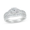 Thumbnail Image 1 of Adore Round-Cut Diamond Trios Bridal Set 7/8 ct tw 10K White Gold