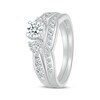 Thumbnail Image 2 of Adore Round-Cut Diamond Trios Bridal Set 7/8 ct tw 10K White Gold