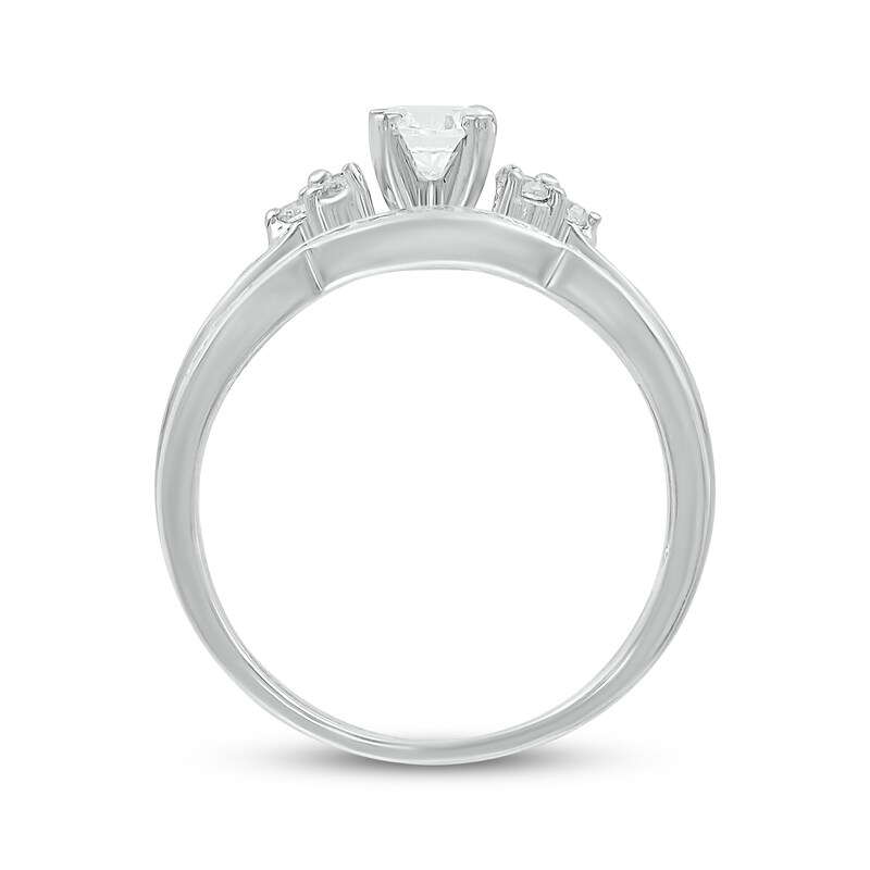 Main Image 3 of Adore Round-Cut Diamond Trios Bridal Set 7/8 ct tw 10K White Gold