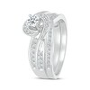 Thumbnail Image 2 of Adore Round-Cut Diamond Bypass Bridal Set 3/8 ct tw 10K White Gold