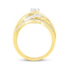 Thumbnail Image 3 of Adore Round-Cut Diamond Bypass Bridal Set 3/4 ct tw 10K Yellow Gold