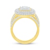 Thumbnail Image 2 of Multi-Diamond Cushion-Shaped Bridal Set 1-1/4 ct tw 10K Yellow Gold