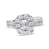 Thumbnail Image 1 of Adore Emerald-Cut Diamond Frame Engagement Ring 1-1/2 ct tw 14K White Gold