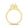 Thumbnail Image 3 of Adore Oval-Cut Diamond Halo Bridal Set 1-1/2 ct tw 14K Yellow Gold