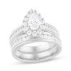 Thumbnail Image 1 of Adore Pear-Shaped Diamond Halo Bridal Set 1-1/2 ct tw 14K White Gold