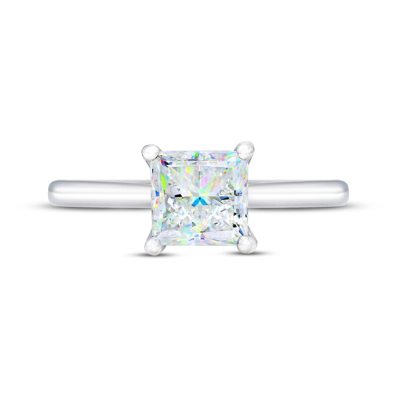 Main Image 3 of THE LEO First Light Diamond Princess-Cut Solitaire Engagement Ring 1-1/2 ct tw 14K White Gold
