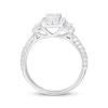 Thumbnail Image 2 of Emerald-Cut Diamond Three-Stone Engagement Ring 1-1/4 ct tw 14K White Gold