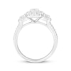 Thumbnail Image 3 of Adore Emerald-Cut Diamond Three-Stone Wide Shank Engagement Ring 2 ct tw 14K White Gold
