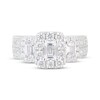 Thumbnail Image 4 of Adore Emerald-Cut Diamond Three-Stone Wide Shank Engagement Ring 2 ct tw 14K White Gold