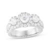Thumbnail Image 1 of Adore Round Diamond Three-Stone Engagement Ring 2-1/4 ct tw 14K White Gold