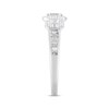 Thumbnail Image 2 of Adore Emerald-Cut Diamond Three-Stone Engagement Ring 3/4 ct tw 14K White Gold