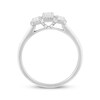 Thumbnail Image 3 of Adore Emerald-Cut Diamond Three-Stone Engagement Ring 3/4 ct tw 14K White Gold