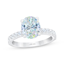 THE LEO First Light Diamond Oval-Cut Engagement Ring 2-3/8 ct tw 14K White Gold