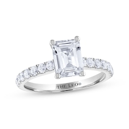 THE LEO Diamond Emerald-Cut Engagement Ring 2 ct tw 14K White Gold