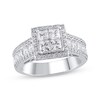 Thumbnail Image 1 of Adore Princess-Cut Quad Diamond Engagement Ring 2-1/3 ct tw 14K White Gold
