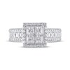 Thumbnail Image 3 of Adore Princess-Cut Quad Diamond Engagement Ring 2-1/3 ct tw 14K White Gold