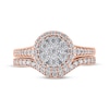 Thumbnail Image 3 of Adore Multi-Diamond Center Bridal Set 1/2 ct tw 14K Rose Gold