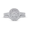 Thumbnail Image 3 of Adore Multi-Diamond Center Bridal Set 1/2 ct tw 14K White Gold