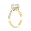 Thumbnail Image 2 of Adore Multi-Diamond Center Marquise-Shaped Engagement Ring 1-1/4 ct tw 14K Yellow Gold