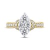 Thumbnail Image 3 of Adore Multi-Diamond Center Marquise-Shaped Engagement Ring 1-1/4 ct tw 14K Yellow Gold
