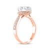Thumbnail Image 2 of Adore Multi-Diamond Center Marquise-Shaped Engagement Ring 1-1/4 ct tw 14K Rose Gold