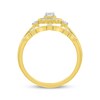 Thumbnail Image 3 of Adore Round-Cut Diamond Flower Halo Bridal Set 1/4 ct tw 10K Yellow Gold