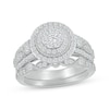 Thumbnail Image 0 of Multi-Diamond Double Halo Bridal Set 7/8 ct tw 10K White Gold