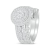 Thumbnail Image 1 of Multi-Diamond Double Halo Bridal Set 7/8 ct tw 10K White Gold