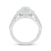 Thumbnail Image 2 of Multi-Diamond Double Halo Bridal Set 7/8 ct tw 10K White Gold