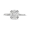 Thumbnail Image 3 of Neil Lane Princess-Cut Diamond Double Cushion Frame Engagement Ring 3/4 ct tw 14K White Gold