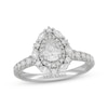 Thumbnail Image 0 of Neil Lane Pear-Shaped Diamond Double Frame Engagement Ring 1-1/3 ct tw 14K White Gold