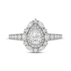 Thumbnail Image 2 of Neil Lane Pear-Shaped Diamond Double Frame Engagement Ring 1-1/3 ct tw 14K White Gold