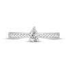 Thumbnail Image 3 of Adore Pear-Shaped Diamond Engagement Ring 1/2 ct tw 14K White Gold & Platinum