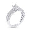 Thumbnail Image 2 of Adore Princess-Cut Diamond Three-Row Engagement Ring 1 ct tw 14K White Gold