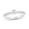 Thumbnail Image 1 of Adore Oval-Cut Diamond Engagement Ring 1/2 ct tw 14K White Gold & Platinum
