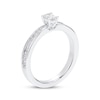 Thumbnail Image 2 of Adore Oval-Cut Diamond Engagement Ring 1/2 ct tw 14K White Gold & Platinum