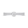 Thumbnail Image 3 of Adore Oval-Cut Diamond Engagement Ring 1/2 ct tw 14K White Gold & Platinum