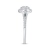 Thumbnail Image 2 of Adore Multi-Diamond Halo Engagement Ring 1/2 ct tw 14K White Gold