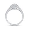 Thumbnail Image 3 of Adore Multi-Diamond Halo Engagement Ring 1/2 ct tw 14K White Gold