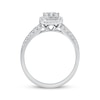 Thumbnail Image 2 of Adore Multi-Diamond Cushion Halo Engagement Ring 1/2 ct tw 14K White Gold