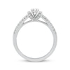 Thumbnail Image 3 of Adore Oval-Cut Diamond Draped Halo Engagement Ring 3/4 ct tw 14K White Gold