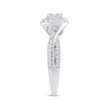 Thumbnail Image 2 of Adore Princess-Cut Quad Diamond Engagement Ring 1/2 ct tw 14K White Gold