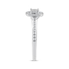 Thumbnail Image 2 of Adore Round-Cut Diamond Cushion Halo Engagement Ring 1/4 ct tw 14K White Gold
