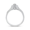 Thumbnail Image 3 of Adore Round-Cut Diamond Pear Halo Engagement Ring 1/4 ct tw 14K White Gold